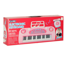 INTERAKTIVNÍ KLÁVESOVÝ VARHANNÍ MIKROFON - RŮŽOVÝ