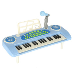 INTERAKTIVNÍ KLÁVESOVÝ VARHANNÍ MIKROFON - MODRÝ
