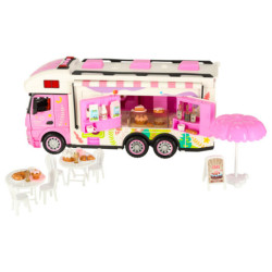 Diaľkovo ovládaný karavan diaľkovo ovládaný karavan auto 2,4 GHz zvuky svetlá príslušenstvo, ružová