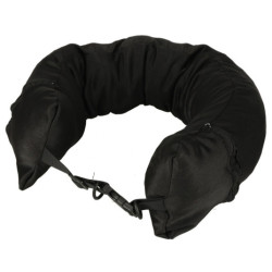 Cestovní polštář cestovní rohovková opěrka hlavy opěrka krku úložný prostor pro plnění černá