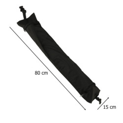 Cestovní polštář cestovní rohovková opěrka hlavy opěrka krku úložný prostor pro plnění černá