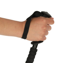 Nordic walking palice skladacie 2 kusy čierne