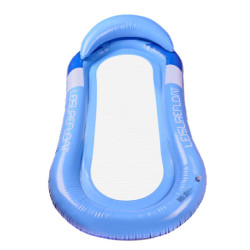 Nafukovací plážový matrac hojdacia sieť vodné lehátko kreslo bazén, modrá