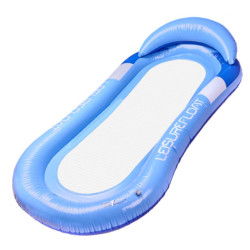 Nafukovací plážový matrac hojdacia sieť vodné lehátko kreslo bazén, modrá