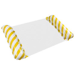 Nafukovací plážová matrace houpací síť vodní lehátko křeslo bazén, žlutá