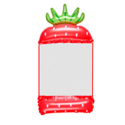 Nafukovací plážová matrace houpací síť vodní lehátko křeslo bazén, jahoda