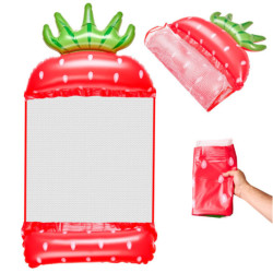 Nafukovací plážová matrace houpací síť vodní lehátko křeslo bazén, jahoda