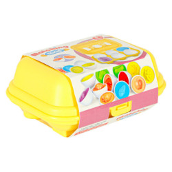 EDUKAČNÍ SKLÁDAČKA VAJÍČKA – PŘIŘAĎ TVARY S MOTIVY OVOCE A ZELENINY