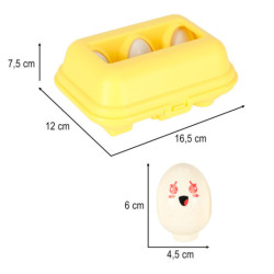 TŘÍDÍCÍ HRA TVARŮ – VZDĚLÁVACÍ VAJÍČKA, ROZPOZNÁVÁNÍ BAREV A TVARŮ 6 ks