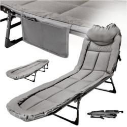 LUARO cestovní postel skládací kempinkové lůžko kapr business přenosné světlo 190x63x30cm