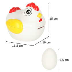 Vzdělávací puzzle třídič tvarů vajíček 12 ks slepice