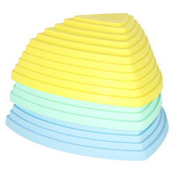 Senzorická dráha riečne kamene, 11 prvkov- pastelová