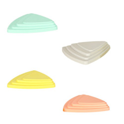 Senzorická dráha riečne kamene, 11 prvkov- pastelová