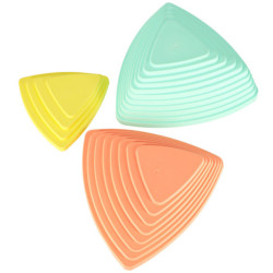 Senzorická dráha riečne kamene, 11 prvkov- pastelová