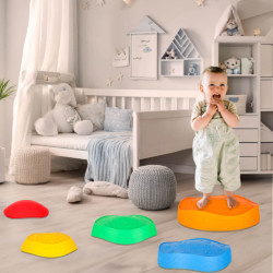 Senzorická cesta riečne kamene pre rovnováhu- 5ks