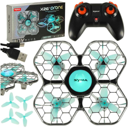 Syma X26PRO 2,4GHz Wi-Fi RC dron, černý