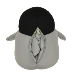 Cestovní polštářek 2v1 na krk do auta, letadla, Tučňák maskot