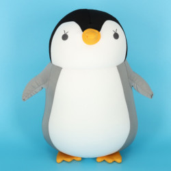 Cestovní polštářek 2v1 na krk do auta, letadla, Tučňák maskot