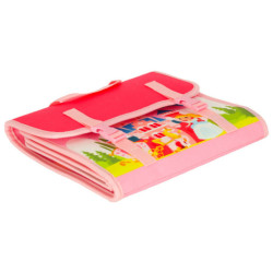 Senzorická manipulační deska montessori batoh, růžová