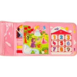 Senzorická manipulační deska montessori batoh, růžová