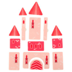 Senzorická manipulační deska montessori batoh, růžová