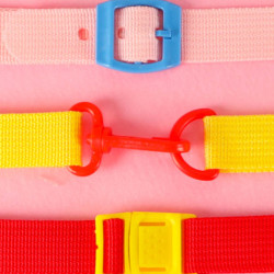 Senzorická manipulační deska montessori batoh, růžová