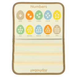 Smyslová manipulační deska montessori dinosaurus case