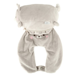 Cestovní polštářek 2v1 na krk pro letadlo, auto, maskot Kočka