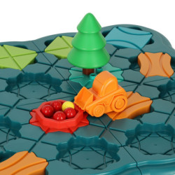 Puzzle desková hra bludiště překážková dráha 56 el.