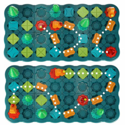 Puzzle desková hra bludiště překážková dráha 56 el.