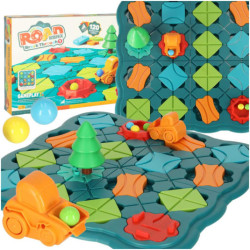 Puzzle desková hra bludiště překážková dráha 28 el.