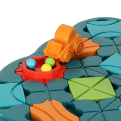 Puzzle desková hra bludiště překážková dráha 28 el.