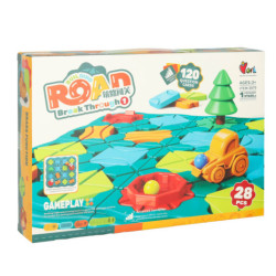 Puzzle desková hra bludiště překážková dráha 28 el.