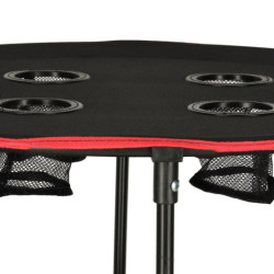 Cestovní skládací stolek s kryte, černý