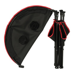 Cestovní skládací stolek s kryte, černý