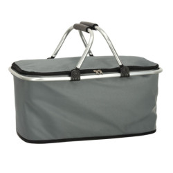 Tepelný skládací piknikový koš šedý