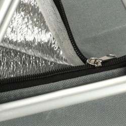 Tepelný skládací piknikový koš šedý