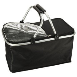 Tepelný skládací piknikový koš černý