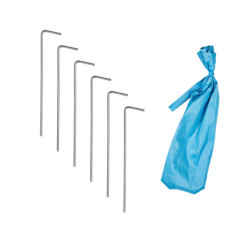 Samorozkládací zahradní plážový stan modrý