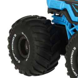 RC obojživelné vodotěsné auto ovládané gesty rukou + 2 dálkové ovladače modré barvy