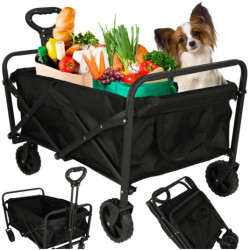 Plážový nákupní vozík skládací turistický vozík otočný 360 teleskopická rukojeť