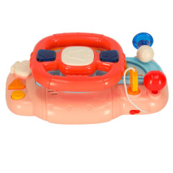 Dětský interaktivní volant, růžově