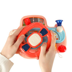 Dětský interaktivní volant, růžově