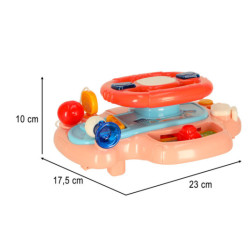 Dětský interaktivní volant, růžově
