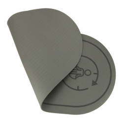 Zvukově izolační protiskluzová podložka na cvičení jógy 127x63x0,6 cm, černá