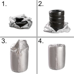 Vodotěsný kryt pneumatiky kola pro auto 13-17 palců