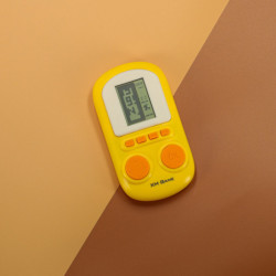 Elektronická arkádová hra přenosná konzole, žlutá