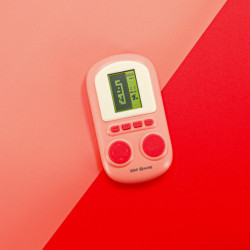 Elektronická arkádová hra přenosná konzole, růžová