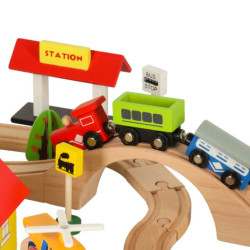 Dřevěná vlaková lokomotiva město 69el