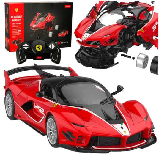 Stavebnice RC auta 1:18 Ferrari, červená